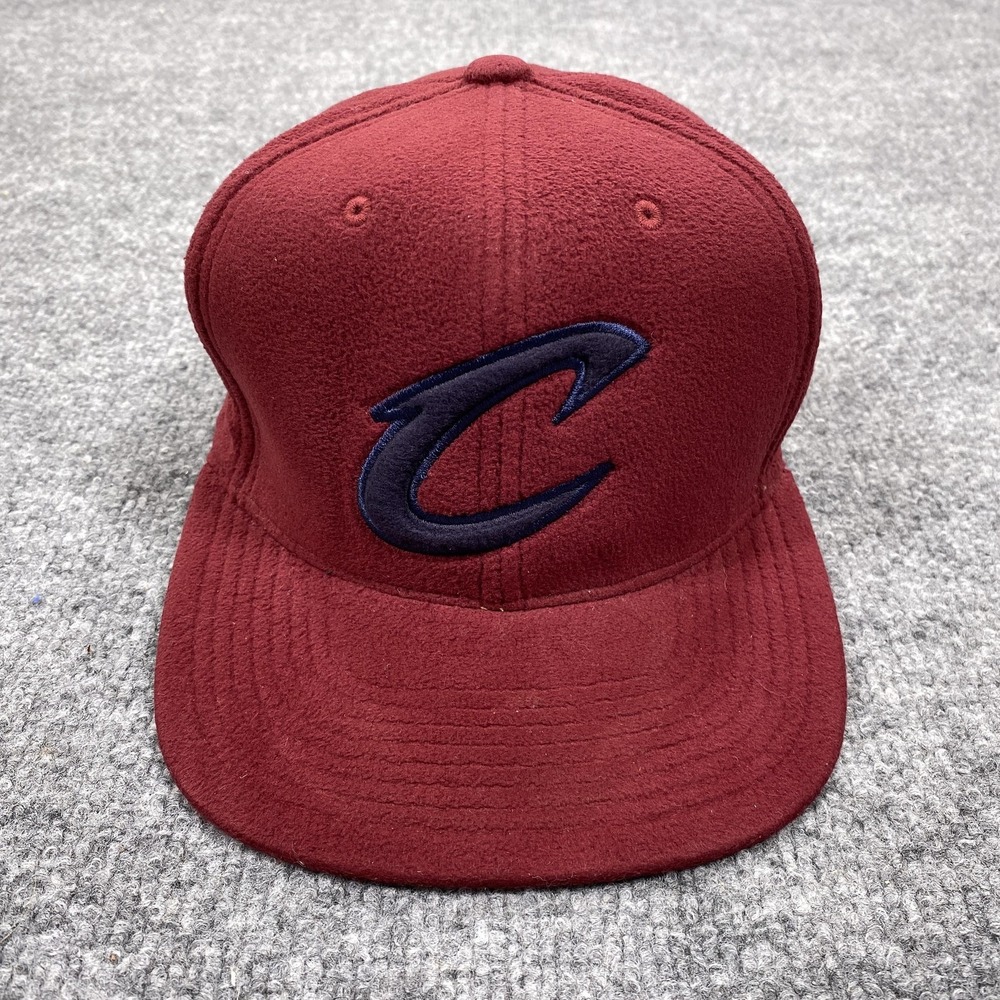 Cleveland Cavaliers Hat Cap Snap Back‎ Mens One Size Red NBA Mitchell & Ness